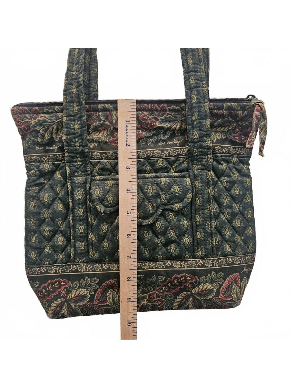 Vera Bradley Quilted Tote Bag with Paisley Pattern - Picture 6 of 9